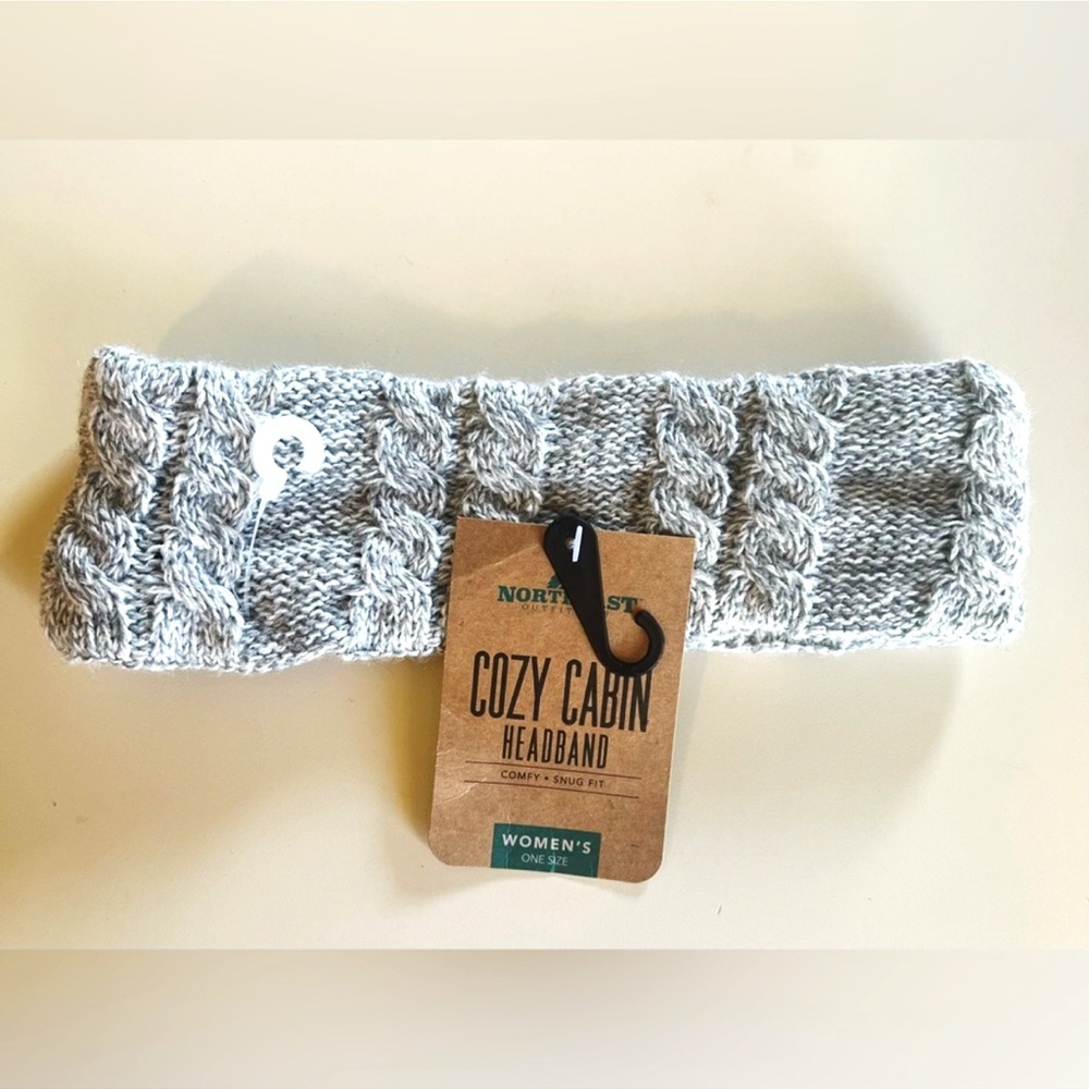 NWT Northeast Outfitters Cozy Cabin Cable Knit Headband 0022